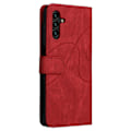 Miniatyrbillede 8 af 8: Til Samsung Galaxy A14 5G KT Series-1 Pung Telefontaske - Rød/Sort Red