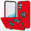 Miniatyrbillede 1 af 6: Samsung Galaxy S25 / S24 Fingerring Kickstand Hybrid Taske Red