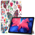 Miniatyrbilde 1 av 8: Trifoldbart deksel til Lenovo Tab P11 TB-J606F/P11 Plus - Sommerfugl Multicolor