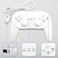 Miniatyrbilde 4 av 9: Gamepad kompatibel med Nintendo Wii, Wii U Controller 1.1m kabel - hvit White