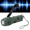 Miniatyrbild 3 av 6: Handvev AM / FM Radio LED Ficklampa 1200mAh Emergency Power Bank Svart