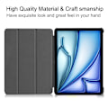 Miniatyrbild 5 av 9: Till iPad Air 11 (2024) Slim fit tri-fold fodral - Vit Vit