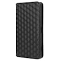 Miniatyrbillede 5 af 7: Rhombus Pung Taske til Sony Xperia 10 V - Sort Black