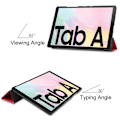 Miniatyrbillede 3 af 9: Tri-fold Stand Case for Samsung Galaxy Tab A7 10.4" Red