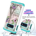 Pikkukuva 5 / 5: Samsung Galaxy S10e Pattern PC TPU Phone Shell - Eiffel Tower and Flower Black