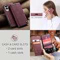 Miniatyrbillede 5 af 6: CASEME Retro Pung Taske til Samsung Galaxy S25 Edge Red