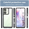 Miniatyrbilde 4 av 8: Til Xiaomi Redmi 13C Deksel Bakside Hybrid TPU+Akryl Black