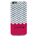 Miniatyrbillede 1 af 3: Iphone 6/6S 4.7" TPU Skal Chevron and Smile