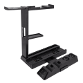 Miniatyrbillede 1 af 11: Sony Playstation 4 Slim Pro VR Opladningsstativ Køleventilatorcontrolleroplader Black