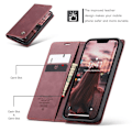 Miniatyrbillede 7 af 8: CASEME Retro tegnebog taske til iPhone 15 Plus - Rød Red