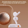 Miniatyrbild 8 av 8: Retro Kameradesign Bluetooth hörlurar Brusreducering In-Ear Hörlurar - Brun Brun