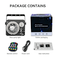 Miniatyrbilde 7 av 10: Roterende Magic Ball Laser Light RGB LED Strobe Lydaktivert projektorlampe Black