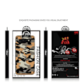 Miniatyrbillede 2 af 5: NXE Camouflage Pattern PC TPU Hybrid Case for Samsung Galaxy S10e - Orange Orange
