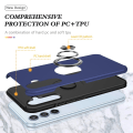 Miniatyrbillede 6 af 7: Samsung Galaxy A35 Fingerring Kickstand Hybrid Taske Blue