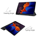 Miniatyrbillede 6 af 9: Trifoldet stativ Smart Taske til Samsung Galaxy Tab S7 Plus Grey