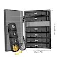 Pikkukuva 2 / 11: Weekly Pill Organizer 7-Day Portable 28 Grids Daily Pill Box Black