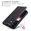 Miniatyrbillede 4 af 11: CASEME Retro tegnebog taske til iPhone 14 - sort Black