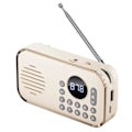 Miniatyrbild 1 av 7: Bluetooth 5.0 FM-radio 3,5 mm ljudkabel TF-kort U Disk Beige