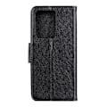 Miniatyrbillede 3 af 11: Textured Split Leather Wallet Case Samsung Galaxy Note 20 Ultra Black