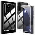 Miniatyrbilde 1 av 4: For Samsung Galaxy A26 5G gjennomsiktig TPU mobildeksel + skjermbeskytter Transparent