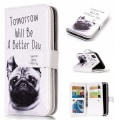 Pikkukuva 1 / 6: Wallet Magnetic Stand Cover for iPhone X / XS - Pug