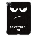 Miniatyrbild 3 av 6: Apple iPad Pro 11 (2020) Slim fit tri-fold fodral - Don't Touch Me Svart