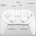 Miniatyrbilde 5 av 9: Gamepad kompatibel med Nintendo Wii, Wii U Controller 1.1m kabel - hvit White