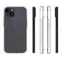 Miniatyrbillede 5 af 5: Til iPhone 15 Plus TPU+Akryl Anti-Drop Telefontaske Transparent