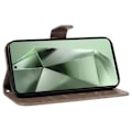Miniatyrbillede 7 af 9: Til Samsung Galaxy S24 FE Etui Stand Tegnebog Etui Sommerfuglemønster Grey