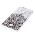 Miniatyrbillede 3 af 5: Marble Pattern IMD TPU Soft Back Case for Samsung Galaxy A40 - Style B Black