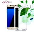 Pikkukuva 1 / 5: AMORUS Samsung Galaxy S7 Edge Härdat glas - Vit Transparent