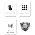 Miniatyrbillede 3 af 7: Fidget Toy Infinite Cube Stressaflastningsflipblok - Sølv Silver