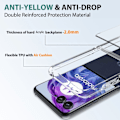 Miniatyrbillede 5 af 7: Til Motorola Razr 50 Ultra 5G Cover TPU+Acryl Gennemsigtigt Mobilcover, Integreret Design Transparent