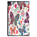 Miniatyrbilde 4 av 8: Trifoldbart deksel til Lenovo Tab P11 TB-J606F/P11 Plus - Sommerfugl Multicolor