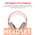 Miniatyrbillede 4 af 5: AJAZZ AX120 Gaming Headset Over-Ear-hovedtelefoner med mikrofon Pink