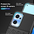 Miniatyrbilde 2 av 8: For OnePlus Nord CE 2 5G Thunder Series Tykk TPU-deksel Black