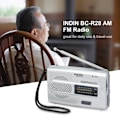 Pikkukuva 2 / 11: INDIN BC-R28 AM FM kannettava taskuradio minikaiuttimella Blue