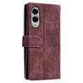 Pikkukuva 2 / 8: Samsung Galaxy S25 Edge Kuori Vetoketjutaskulla ja 9 Korttipaikalla Red