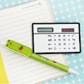 Miniatyrbild 4 av 5: Ultratunn soldriven fickkalkylator Miniräknare 8 siffror Touch Calculator - Silver Silver