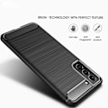 Pikkukuva 6 / 7: Samsung Galaxy S22+ Carbon Fiber Texture TPU Casing - Black Black