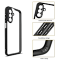 Pikkukuva 2 / 6: Samsung Galaxy A26 5G Suojakotelo Vahvistetut Kulmat TPU+Acrylic Läpinäkyvä Puhelimen Kotelo Transparent