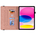 Miniatyrbild 2 av 11: Apple iPad 10.9 2022 Vikbart fodral korthållare Fjäril - Rosa Rosa
