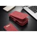 Pikkukuva 6 / 9: CASEME Samsung Galaxy S8 Plus Retro läder plånboksfodral Röd Red