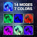Pikkukuva 5 / 8: USB Skylight Projector Light Car Bedroom Ceiling Sunset Projector - 7 colors Multicolor