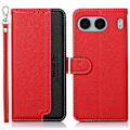 Miniatyrbillede 1 af 6: KHAZNEH Til OnePlus Nord 4 Pung Telefon Etui RFID Blokerende Flip Cover Red