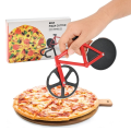 Pikkukuva 3 / 5: Polkupyörän muotoinen Pizza-leikkuri keittiötyökalu PP + Ruostumaton teräs Pizza Blue