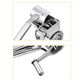 Miniatyrbillede 6 af 11: Håndroterende rivejern Slicer Oste rivejern i rustfrit stål Silver