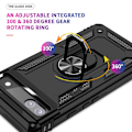 Miniatyrbillede 5 af 7: Til Google Pixel 6a 5G Anti-drop TPU+PC-telefonetui Black