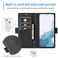 Miniatyrbild 5 av 10: LC.IMEEKE Wallet Case Fodral till Samsung Galaxy S23 - Svart Svart