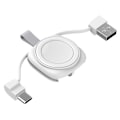 Miniatyrbillede 9 af 11: Oplader til Apple Watch opladningsbase med Type-C/USB-kabler White